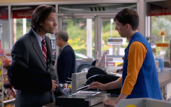 Sam interviews a convenience store clerk