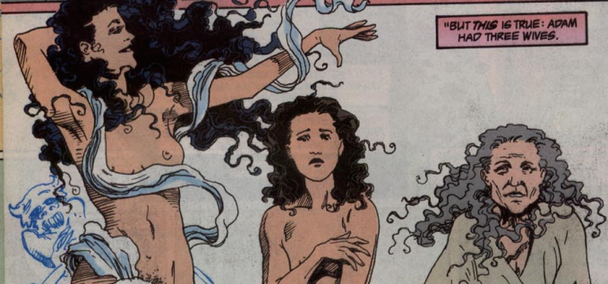 The three faces of Eve: Lilith, the First Eve, and Eve in The Sandman.