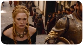 Cersei coming up the stairs Game of Thrones The Wars to Come