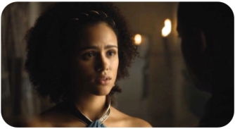 Missandei has lots of questions for Gray Worm
