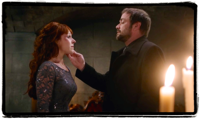 Crowley tells Rowena to leave Supernatural Inside Man