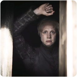 Brienne of Tarth watches Game of Thrones Kill the Boy