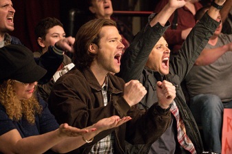 Supernatural -- "Beyond The Mat" -- Image SN1115b_0232.jpg -- Pictured (L-R): Jared Padalecki as Sam and Jensen Ackles as Dean -- Photo: Liane Hentscher/The CW -- ÃÂ© 2016 The CW Network, LLC. All Rights Reserved.